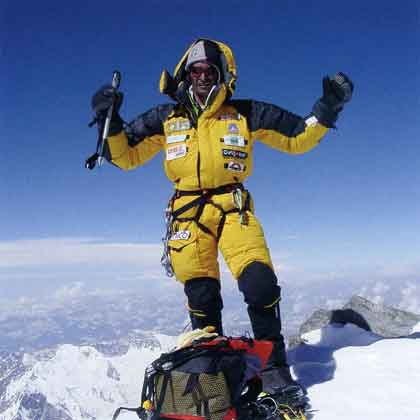 
Silvio Mondinelli On Nanga Parbat Summit July 20, 2005 - Nanga Parbat: La Montagna Nuda book
